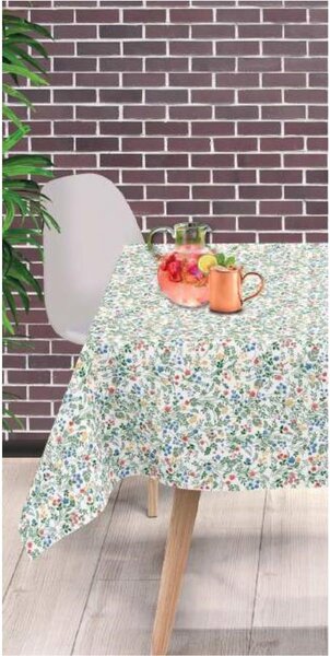 Ubrus PVC 207A, metráž, 20 m x 140 cm, větvičky zelené, IMPOL TRADE