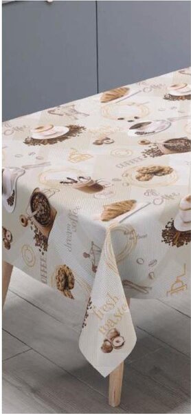 Ubrus PVC 214A, metráž, 20 m x 140 cm, coffee, IMPOL TRADE
