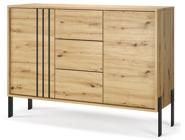 Designová kombinovaná komoda DAFTIS - dub artisan