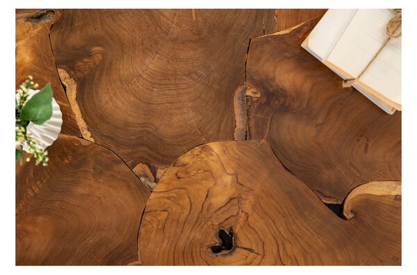 Massive home | Konferenční stolek SQUARE 90 CM masiv teak