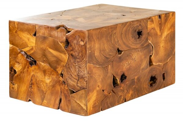 Massive home | Konferenční stolek SQUARE 90 CM masiv teak