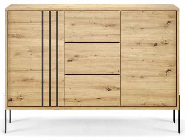 Designová kombinovaná komoda DAFTIS - dub artisan