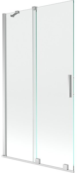 Mexen Velar posuvná vanová zástěna 2-křídlová 100 x 150 cm, transparentní, chrom - 896-100-000-01-01