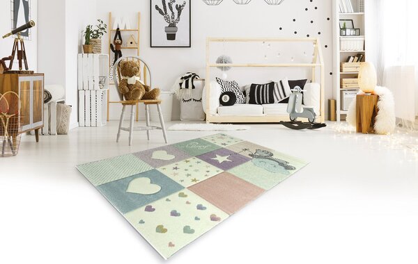 Medipa (Merinos), Dětský kusový koberec Diamond Kids 24202/110, 120x170, vícebarevná, dětský pokoj