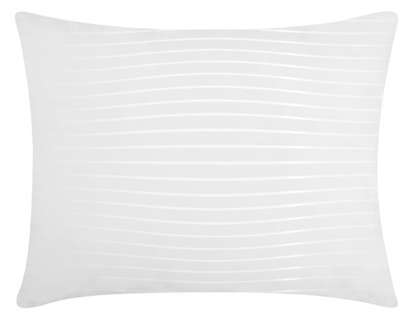 DARRÉ Saténové povlečení Pruh 6/24mm - bílá Velikost: 140 x 220 + 70 x 90