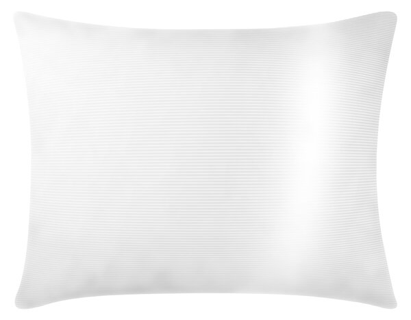 DARRÉ Saténové povlečení Pruh 2mm - bílá Velikost: 140 x 200 + 70 x 90