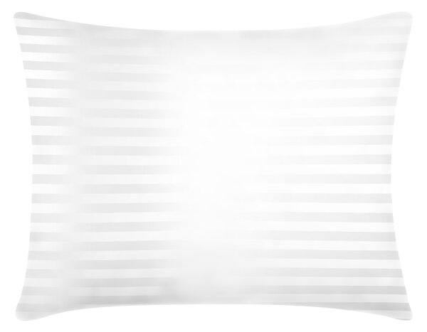 DARRÉ Saténové povlečení Pruh 20mm - bílá Velikost: 140 x 200 + 70 x 90