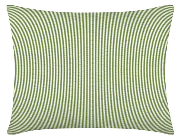 DARRÉ Krepové povlečení V kapradinách s pruhem - bílozelená Velikost: 140 x 220 + 70 x 90