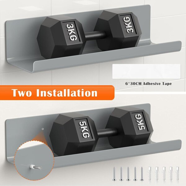 Ostatní bytové doplňky: Nástěnné police, sada 4 nástěnných polic, rámečky na fotografie, dekorativní nástěnné police do obývacího pokoje, ložnice a koupelny