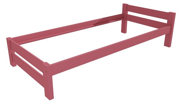 Vomaks Jednolůžková postel VMK013B Rozměr: 90 x 200 cm, Povrchová úprava: netransparentní barva růžová