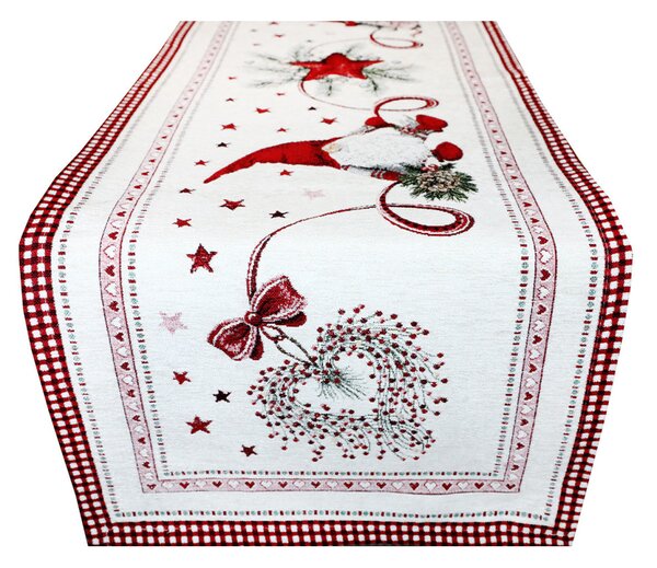 Vánoční gobelínový běhoun na stůl Hvězdný skřítek Chenille IT036 Barva Vícebarevná Rozměry 40x180 cm