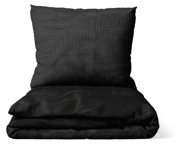 DARRÉ Mušelínové povlečení Black Velikost: 140 x 200 + 70 x 90