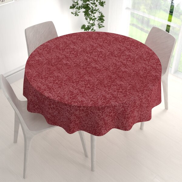 Biante Teflonový kulatý ubrus TF-036 Venezia vínově červený Ø 90 cm