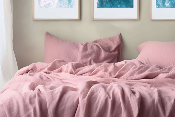DARRÉ Mušelínové povlečení Retro pink Velikost: 140 x 200 + 70 x 90