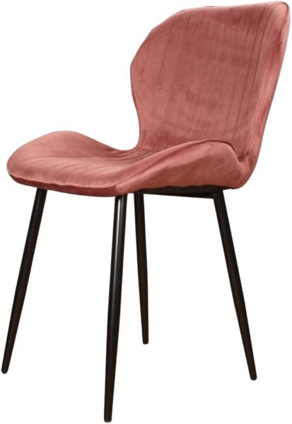 Jídelní židle, růžová barva, moderní design, 1 kus, určená do jídelny