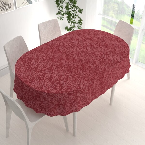Biante Teflonový oválný ubrus TF-036 Venezia vínově červený 50x100 cm