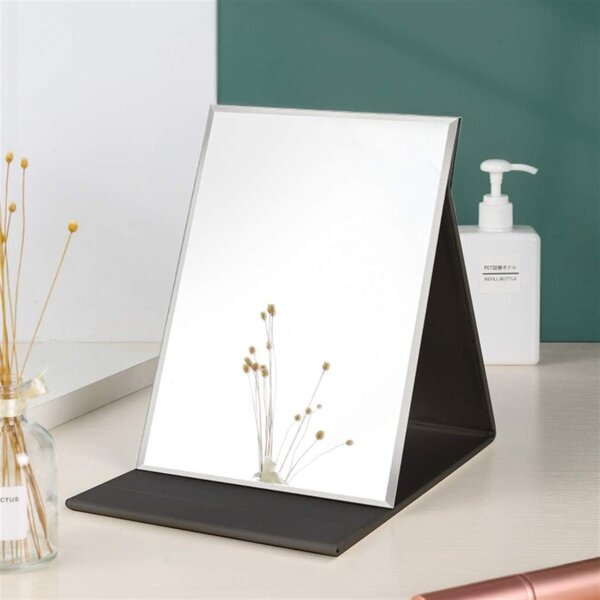 Velké, přenosné zrcadlo na make-up, s vysokým rozlišením, rozměry 17x12,5 cm, skládací, vhodné pro domácí použití i na cesty