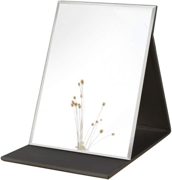 Velké, přenosné zrcadlo na make-up, s vysokým rozlišením, rozměry 17x12,5 cm, skládací, vhodné pro domácí použití i na cesty