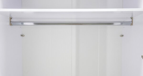 ŠATNÍ SKŘÍŇ, bílá, vysoce lesklá bílá, 98/219/59 cm Carryhome - Šatní skříně, Online Only