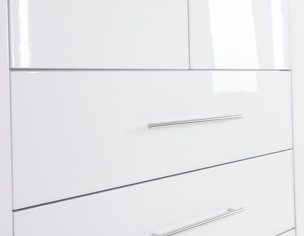 ŠATNÍ SKŘÍŇ, bílá, vysoce lesklá bílá, 294/219/59 cm Carryhome - Šatní skříně, Online Only