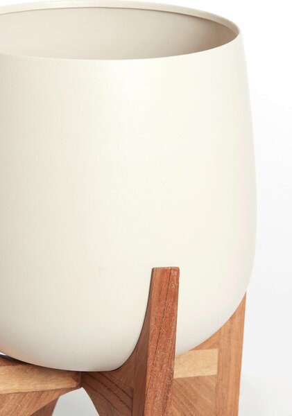 KVĚTINÁČ dřevo, kov, 36/50 cm Light & Living - Obaly na květináče, Online Only