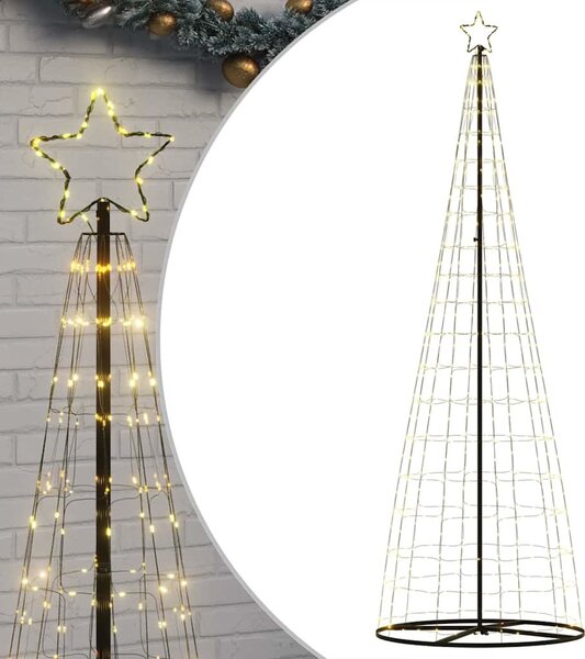 VidaXL LED vánoční strom EKENAS Ocel [4016455] Barva: Modrá