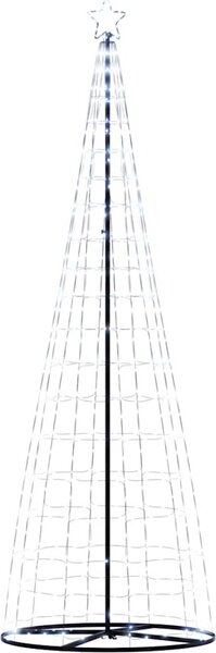VidaXL LED vánoční strom EKENAS Ocel [4016455] Barva: Modrá