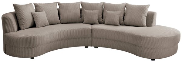 SEDACÍ SOUPRAVA, textil, šedavě hnědá Livetastic - Online Only sedačky, Online Only