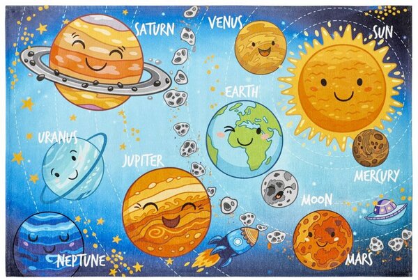 Dětský koberec s vesmírem Torino Kids 230 solar system 80x120 cm