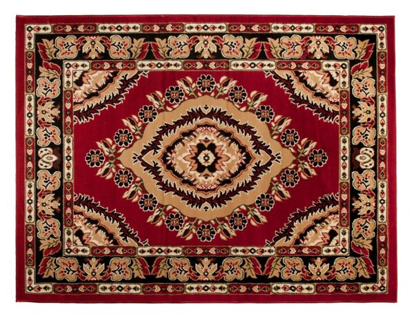 Makro Abra Kusový koberec ATLAS 4493A Klasický červený Rozměr: 80x150 cm