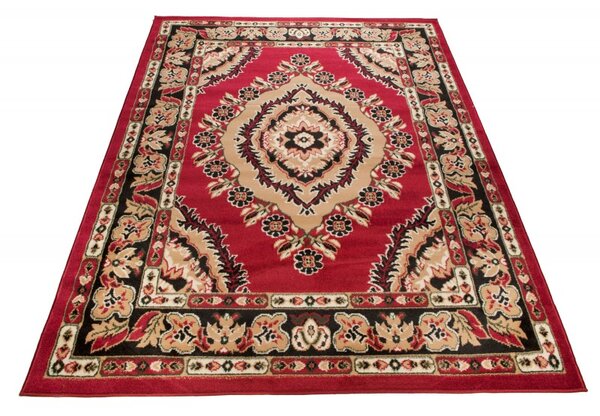 Makro Abra Kusový koberec ATLAS 4493A Klasický červený Rozměr: 80x150 cm