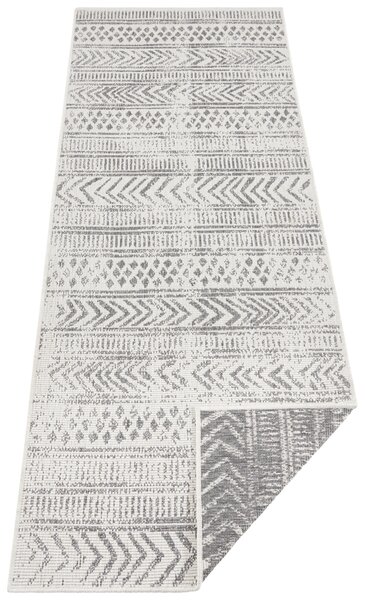 Hanse Home, Kusový koberec Twin Supreme 103862 Biri Grey/Cream – na ven i na doma, 80x150, šedá, chodba / předsíň