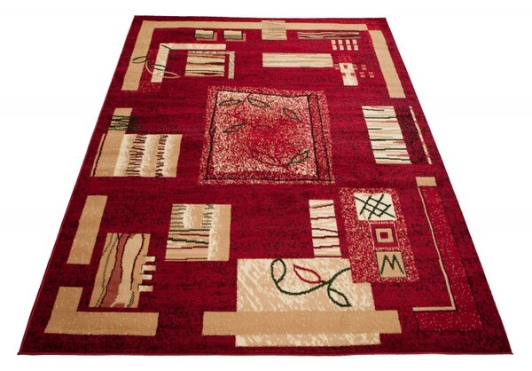 Makro Abra Kusový koberec ATLAS 5067D Červený Rozměr: 140x200 cm