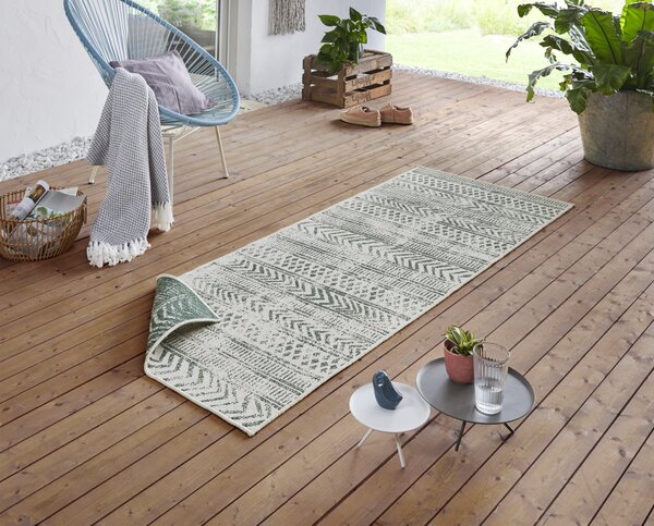 Hanse Home, Kusový koberec Twin Supreme 103861 Biri Green/Cream – na ven i na doma, 80x350, zelená, chodba / předsíň