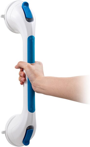 Držák na ručníky do koupelny, 43 cm, nosnost do 110 kg, vhodný pro seniory