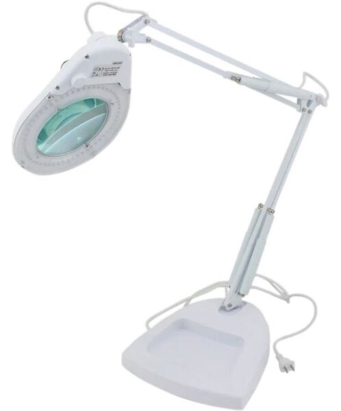 LED Stolní lampa s lupou LED/15W/230V