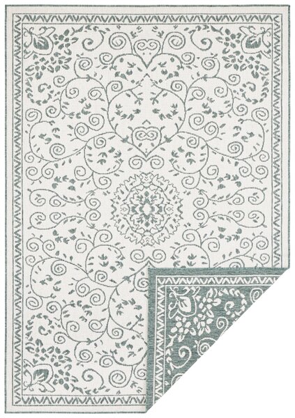 NORTHRUGS - Hanse Home koberce Kusový koberec Twin Supreme 103865 Leyte Green/Cream – na ven i na doma - 120x170 cm