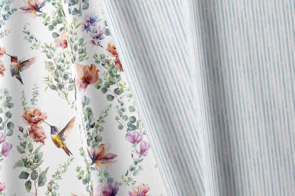 DARRÉ Perkálové bavlněné povlečení Kolibřík - barevný Velikost: 140 x 200 + 70 x 90