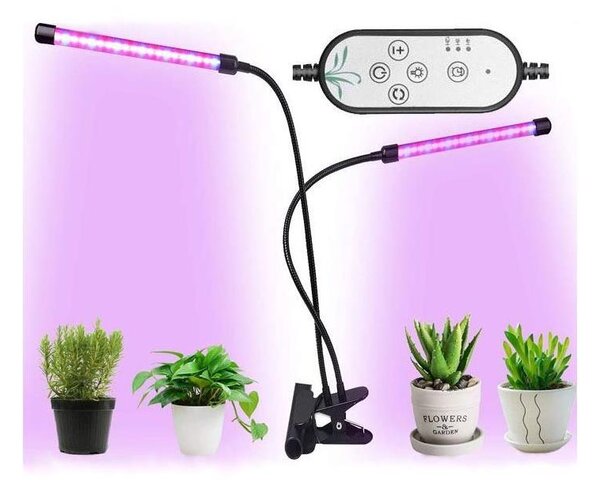 LED Stmívatelná stolní lampa s klipem pro pěstování rostlin LED/8W/5V
