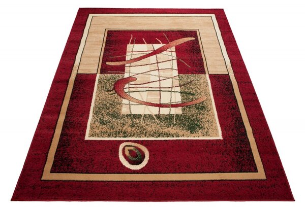 Makro Abra Kusový koberec ATLAS 5118B červený Rozměr: 100x200 cm