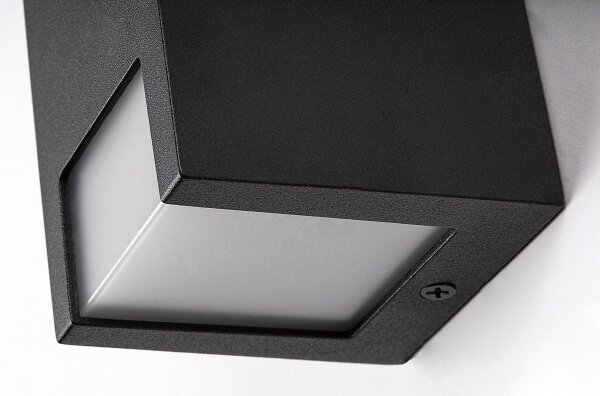 Rabalux 77055 - Venkovní nástěnné svítidlo CERNON 2xGU10/7W/230V IP44 černá
