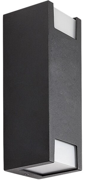 Rabalux 77055 - Venkovní nástěnné svítidlo CERNON 2xGU10/7W/230V IP44 černá