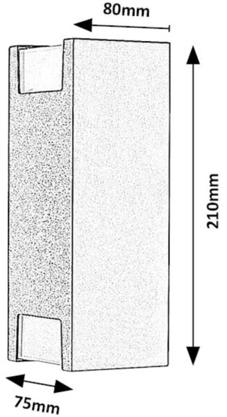 Rabalux 77055 - Venkovní nástěnné svítidlo CERNON 2xGU10/7W/230V IP44 černá