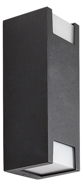 Rabalux 77055 - Venkovní nástěnné svítidlo CERNON 2xGU10/7W/230V IP44 černá