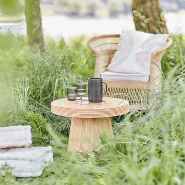 BOHO LOUNGE Sedák 45 x 45 cm - přírodní