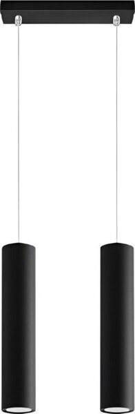 Lustr na lanku KARADON 2xGU10/30W/230V černá