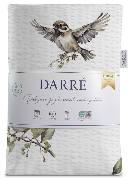 DARRÉ Krepové povlečení Lehkost přírody Velikost: 140 x 200 + 70 x 90