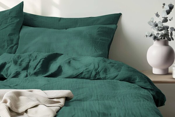 DARRÉ Mušelínové povlečení Malachite Velikost: 140 x 200 + 70 x 90