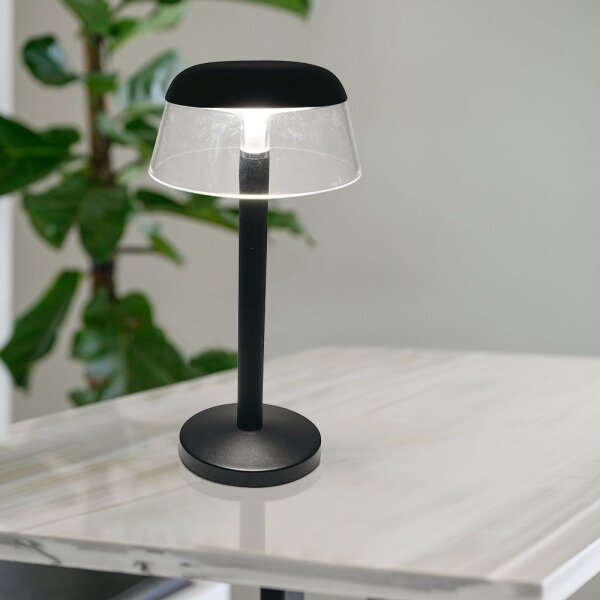 LED Stm. nabíjecí dotyková stolní lampa LED/3W/5V 3000-6000K černá