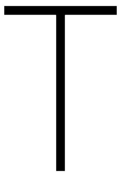 AR 1201T00A Alphabet of Light - velké písmeno T - ARTEMIDE